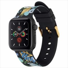 RIFLE PAPERRiflePaper Band AppleWatch 1-3(38mm),4-6/SE(40mm),7-9(41mm) Garden Party Blue