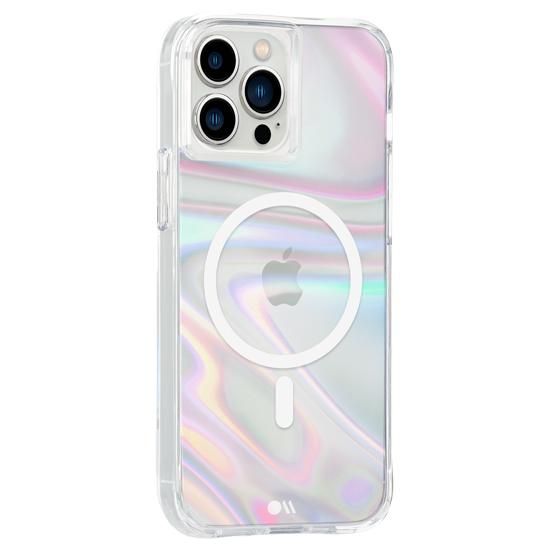 iPhone 13 Pro Max 用シャボン玉のように色鮮やかに輝くケース