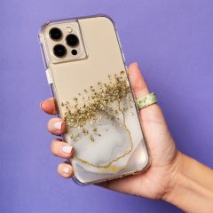 【24金を散りばめた輝くケース+抗菌仕様】iPhone 13 Pro Karat Marble w/ Antimicrobial