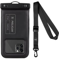 【Pelican】防水ポーチ Marine Waterproof Floating Pouch - Stealth Black 6.5インチ程度のスマホまで対応