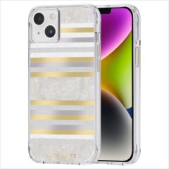 ڿѤΥǥ󥱡+MagSafe®бiPhone 14/iPhone 13  Pearl Stripes w/ Antimicrobial ݻ