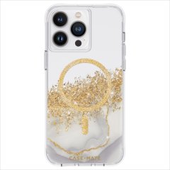【金箔を散りばめた輝くケース+MagSafe®完全対応】iPhone 14 Pro Max Karat Marble w/ Antimicrobial 抗菌仕様