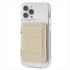 【Pelican】Protector MagSafe Wallet Desert Tan - iPhoneの背面に装着するカード収納ケース