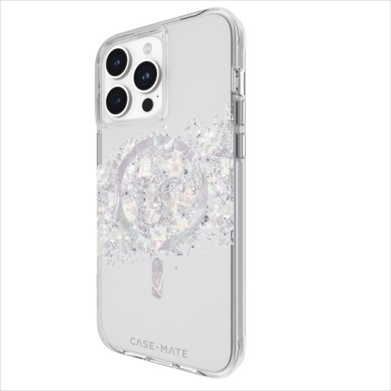 iPhone 15 Pro Max 用 本物の真珠貝を使用したケース