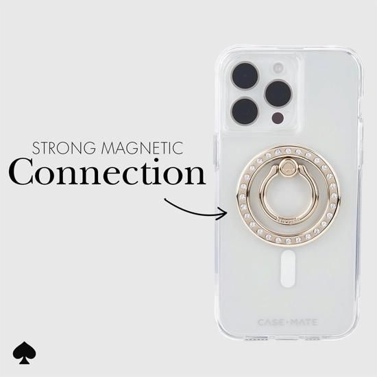 KATE SPADE iPhone14Pro対応ケース スマホリング付マルチ Amazon.co.jp: Kate Spade グリッタースタビリティリング iPhone