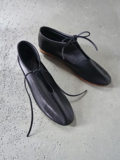 MARTINIANO - BOOTIE / BLACK - I SEE ALL 販売超安い martiniano ★fs様専用★ bootie 革靴 ネイビー ブーティ ローファー/革靴