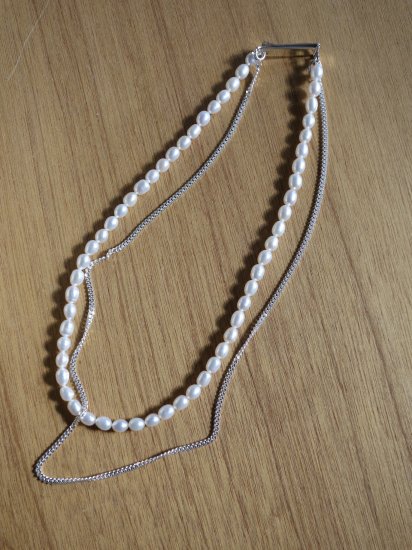 SASKIA DIEZ -GRAND IDENTITY PEARL NECKLACE NARROW - I SEE ALL