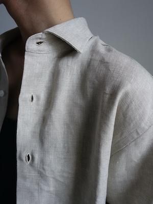BASERANGE - OLE SHIRT LINEN / UNDYED - I SEE ALL BASERANGE - OLE SHIRT LINEN / UNDYED - I SEE ALL