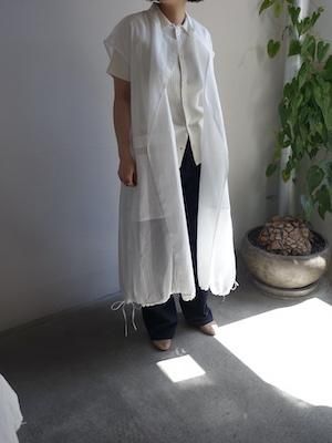 TENNE HANDCRAFTED MODERN - ORGANZA LONG VEST / WHITE - I SEE ALL