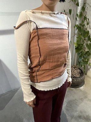 大特価 TOP SLIP SHOK - BASERANGE / ALL SEE I - BRICK カットソー(長袖/七分)