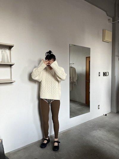 TENNE HANDCRAFTED MODERN- VOLUME SLEEVE ALAN KNIT PULLOVER