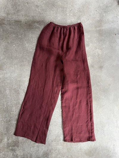BASERANGE - STOA PANTS / STOME BURGUNDY 30%OFF - I SEE ALL BASERANGE - STOA PANTS / STOME BURGUNDY 30%OFF - I SEE ALL