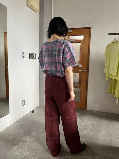 BASERANGE - STOA PANTS / STOME BURGUNDY 30%OFF - I SEE ALL BASERANGE - STOA PANTS / STOME BURGUNDY 30%OFF - I SEE ALL