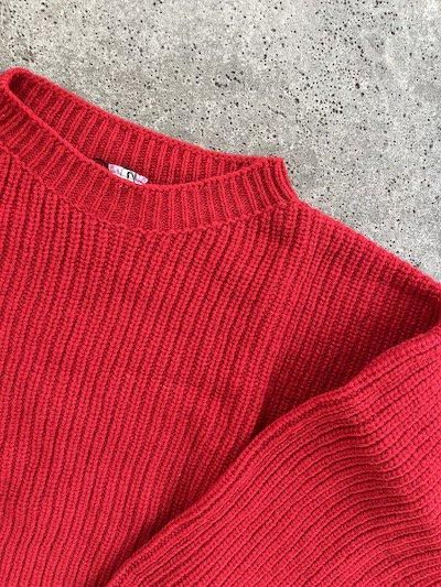 BASERANGE - MEA PULLOVER / RED 30%OFF - I SEE ALL