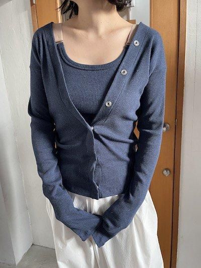 値下げbaserange TAV カーディガン blue Mサイズ 値下げbaserange TAV カーディガン blue Mサイズ - メルカリ