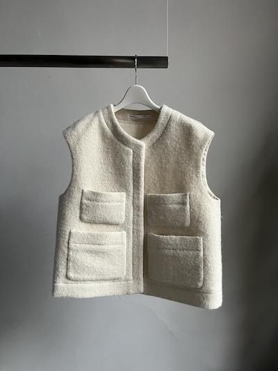 tenne handcrafted modern 2way ベスト TENNE HANDCRAFTED MODERN 【 womens 】Angora tweed vest | Terminal