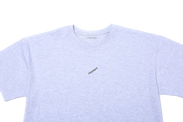 T-shirt ASH GRAY - クラックポット｜claquepot official shop