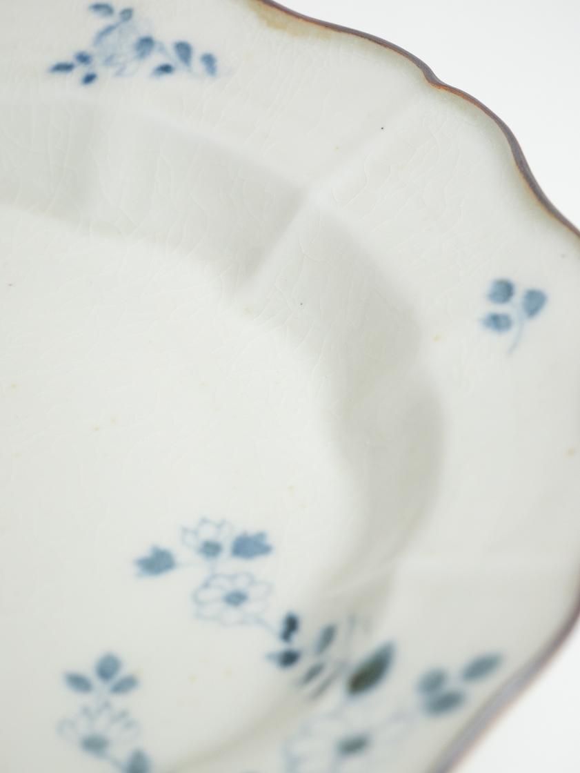 限定価格セール！ 染付マジョリカ輪花7.5寸皿 / SHOP ONLINE AELU - 志村和晃 食器