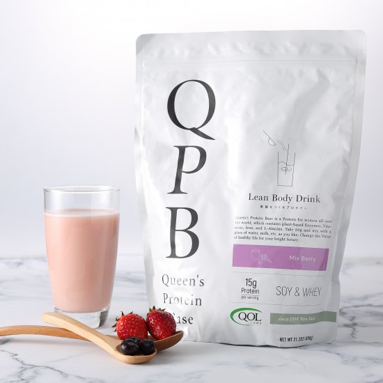 QPB-Queen's Protein Base- 600g/ミックスベリー味 - qol-store