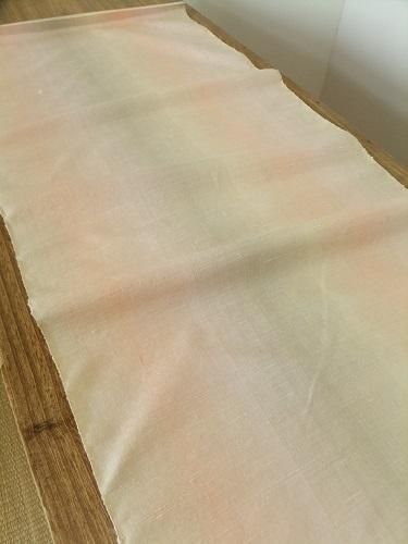 反物 米沢紬 八寸名古屋帯 「福来郎」スワセンイ ベージュ色 梟
