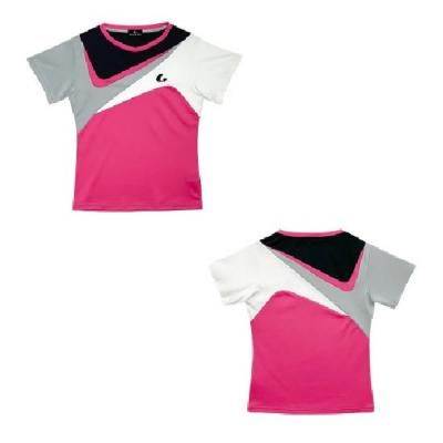 <img class='new_mark_img1' src='https://img.shop-pro.jp/img/new/icons15.gif' style='border:none;display:inline;margin:0px;padding:0px;width:auto;' />LUCENT Ladies ゲームシャツ〔襟なし〕　ピンク <br> XLH-2541　  <br> 