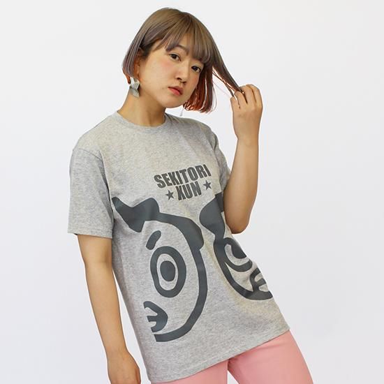 せきトリくん 見合ってライバルTシャツ（グレー）