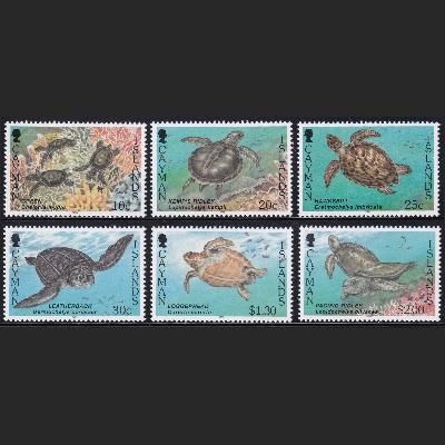 3861 外国切手 ケイマン諸島 1995年 ウミガメ 6種完 3861 外国切手 ケイマン諸島 1995年 ウミガメ 6種完（a9472