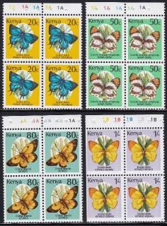tin0051 ケニア 蝶 切手帳ペーン