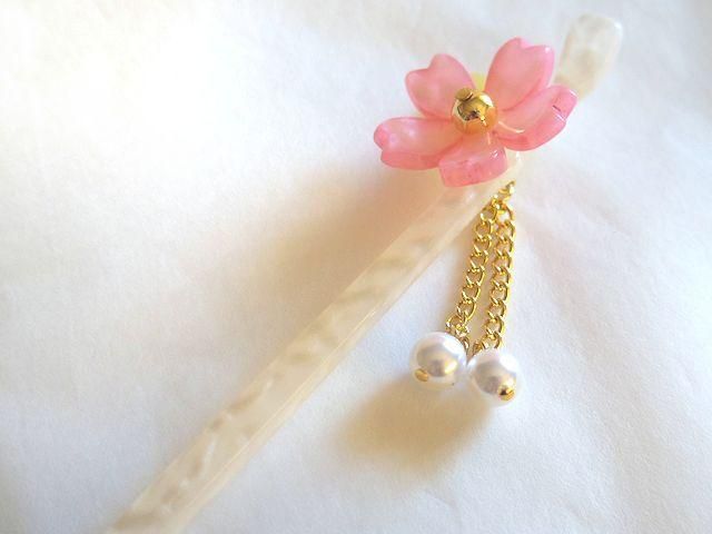 さくらさま売約済みかんざし〈万華・ピーコック&シルバー〉