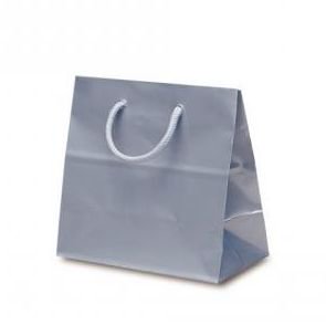 ギフト紙袋　コーティングバッグ　シルバー （16.5×16×9）  ＊紙袋のみでの販売不可です＊