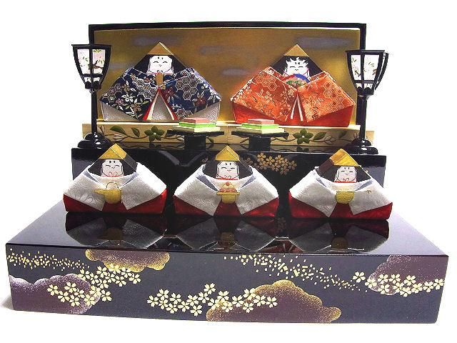 ☆積み木のお雛さま☆【雛人形】【収納飾り】会津塗 雛飾り