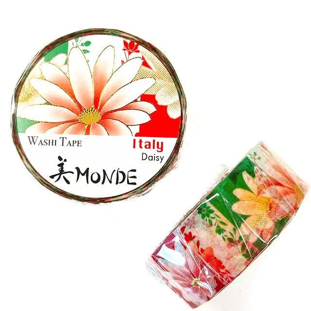 和紙マスキングテープ 美Monde 世界の花と伝統文様 イタリア 和紙マスキングテープ 美Monde 世界の花と伝統文様 イタリア
