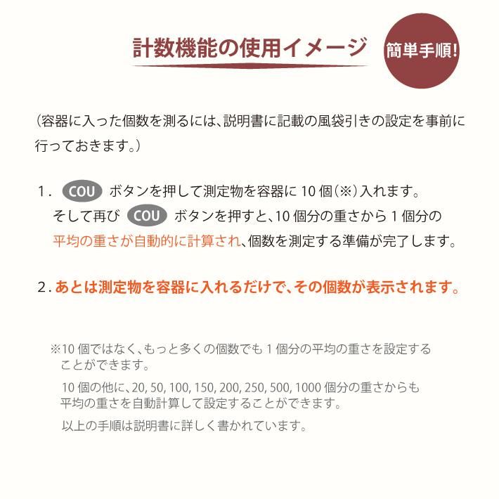 Centrex】デジタルスケール 充電機能式 はかり 電子秤 個数計算