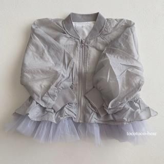 sheer tulle blouson