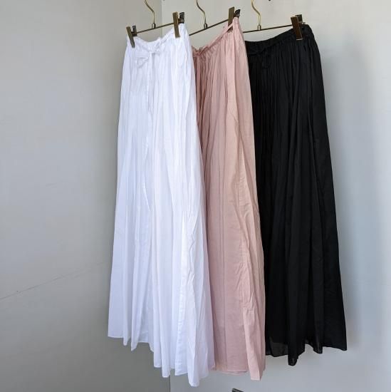 FRANCESCA AMAN LABEL ライトグレーロングスカート