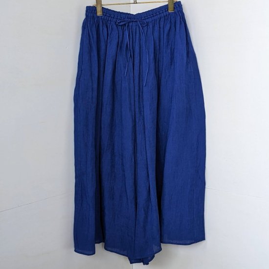 maison de soil  80'S POWETR LOOM LINEN PLAIN GATHERED CULOTTES