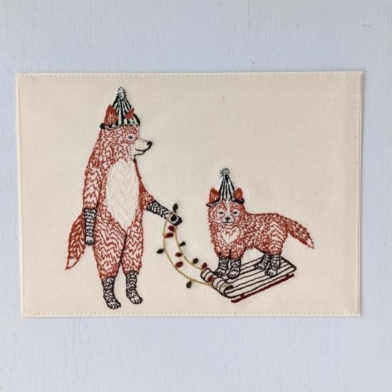 <img class='new_mark_img1' src='https://img.shop-pro.jp/img/new/icons47.gif' style='border:none;display:inline;margin:0px;padding:0px;width:auto;' />CORAL&TUSK  Christmas Fox on Sled Card