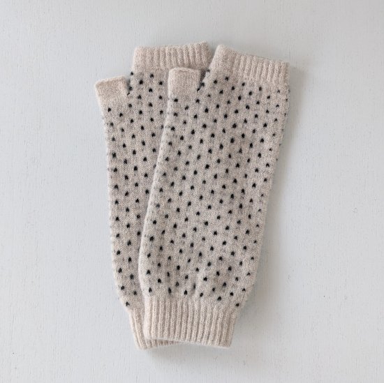 GLEN GORDON  GEELONGORA POLKADOT FINGERLESS MITTON