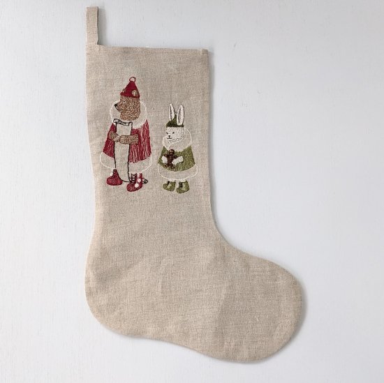 <img class='new_mark_img1' src='https://img.shop-pro.jp/img/new/icons47.gif' style='border:none;display:inline;margin:0px;padding:0px;width:auto;' />CORAL&TUSK  Christmas Stockings North Pole Bear and Bunny Small Stocking
