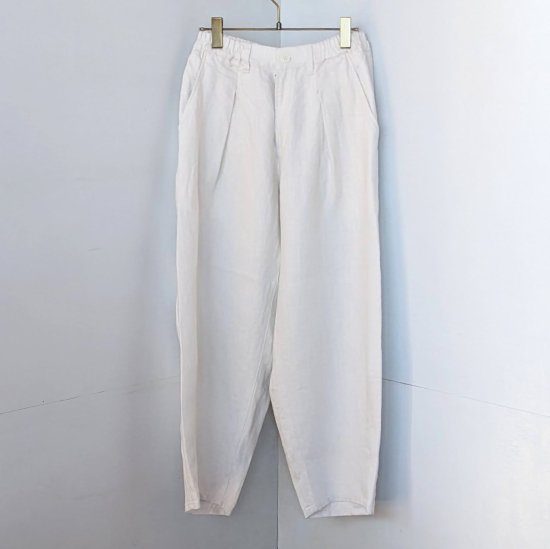 Vlas Blomme Light Linen Twill イージーテーパードパンツ - Fourlique