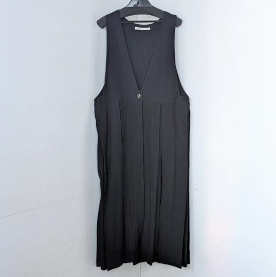 <img class='new_mark_img1' src='https://img.shop-pro.jp/img/new/icons11.gif' style='border:none;display:inline;margin:0px;padding:0px;width:auto;' />miho umezawa  TRIPLE WASHED LINEN tuck jilet dress