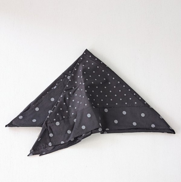 <img class='new_mark_img1' src='https://img.shop-pro.jp/img/new/icons47.gif' style='border:none;display:inline;margin:0px;padding:0px;width:auto;' />SOIL  COTTON VOILE DOT PRINT TRIANGLE SCARF