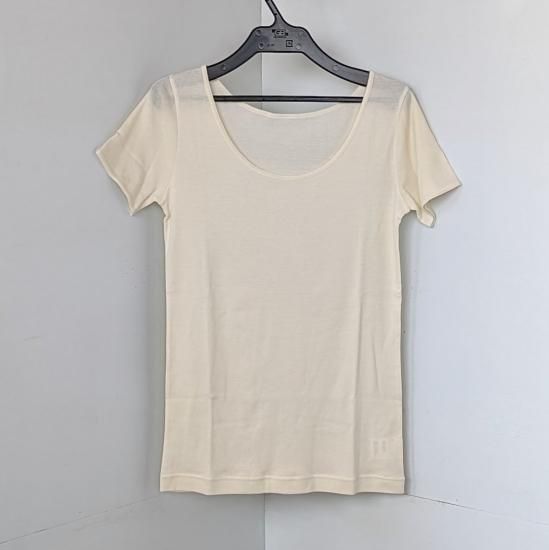 miho umezawa  SOFT COTTON RIB short sleeve inner Tee