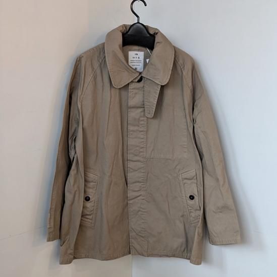 <img class='new_mark_img1' src='https://img.shop-pro.jp/img/new/icons47.gif' style='border:none;display:inline;margin:0px;padding:0px;width:auto;' />HTS  HEAVY WEIGHT COTTON TWILL OVERDYE COTTON BALMACAAN SHORT COAT