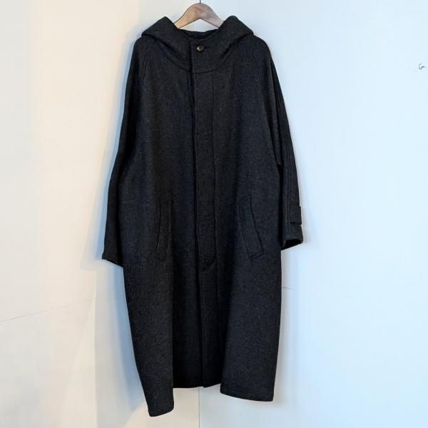 <img class='new_mark_img1' src='https://img.shop-pro.jp/img/new/icons47.gif' style='border:none;display:inline;margin:0px;padding:0px;width:auto;' />HTS  HEAVY WEIGHT WOOL TWILL WOOL HOODED COAT