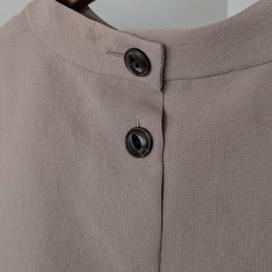 himukashi sarigenaku 偽リネンワンピース SARIGENAKU Square French Tunic(もっと偽リネン) - Fourlique