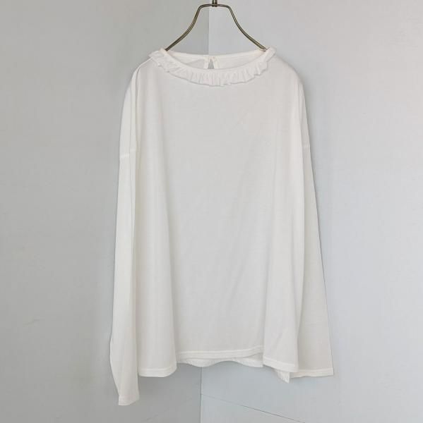 <img class='new_mark_img1' src='https://img.shop-pro.jp/img/new/icons11.gif' style='border:none;display:inline;margin:0px;padding:0px;width:auto;' />Gauze#  SIMPLY FRILL PULL OVER