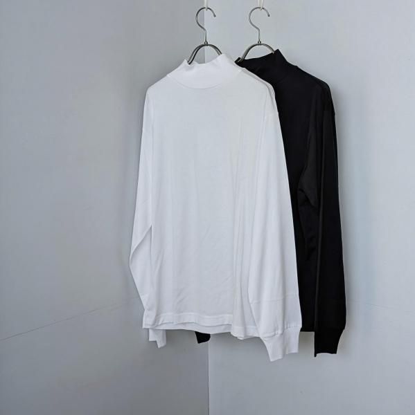 <img class='new_mark_img1' src='https://img.shop-pro.jp/img/new/icons11.gif' style='border:none;display:inline;margin:0px;padding:0px;width:auto;' />handveark  60/2 モックネック長袖Tシャツ