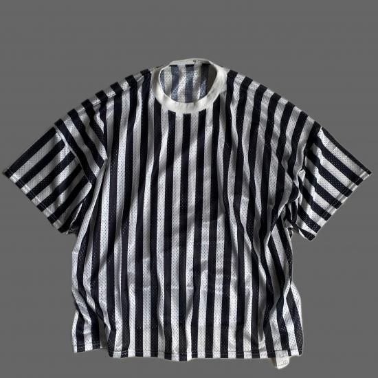 <img class='new_mark_img1' src='https://img.shop-pro.jp/img/new/icons15.gif' style='border:none;display:inline;margin:0px;padding:0px;width:auto;' />GurankStripe Short sleeve mesh T