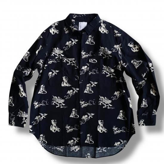 <img class='new_mark_img1' src='https://img.shop-pro.jp/img/new/icons15.gif' style='border:none;display:inline;margin:0px;padding:0px;width:auto;' />BRU NA BOINNEGratefulAnim Shirts-Navy-Υ쥤ȥե륢˥ޥ륷ġ 